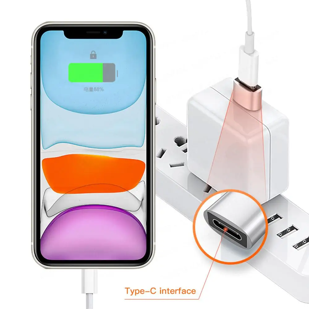 chargeur adaptateur pour iPhone 12 Mini 12 Pro Max USB type-c adaptateur – Image 4