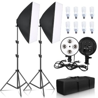 SH photographie boîte à lumière Kit d'éclairage quatre lampes Kit boîte à lumière 50x70CM