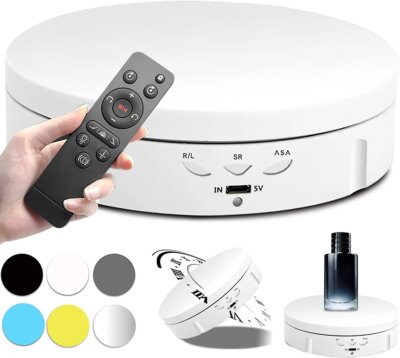 Plateau tournant électrique à 360 degrés avec télécommande – Image 4
