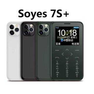 SOYES – mini telephone portable S10P 7S + Mini carte 2G GSM 400mAh 1.54 pouces