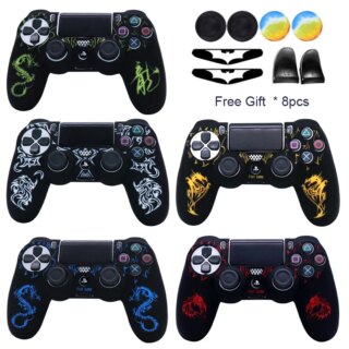 coque manette ps4  Étui de commande en Silicone souple pour Playstation 4
