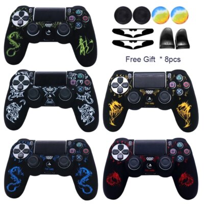 coque manette ps4  Étui de commande en Silicone souple pour Playstation 4