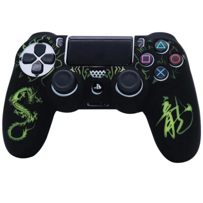 coque manette ps4  Étui de commande en Silicone souple pour Playstation 4 – Image 5