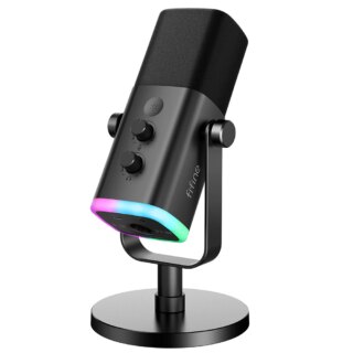 Microphone dynamique USB/XLR, avec bouton muet tactile