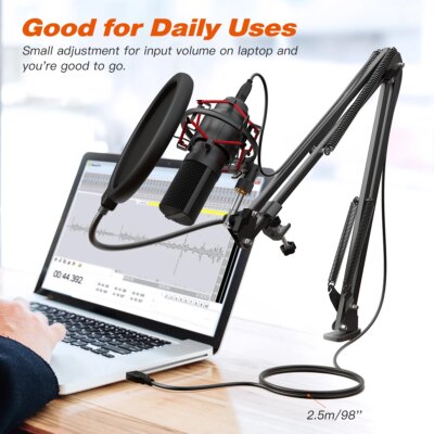 microphones et packs de jeu USB, avec support à bras Flexible – Image 4