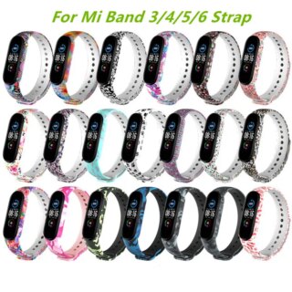 Bracelet montre connectée de rechange peint en Silicone