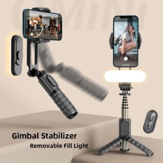 Stabilisateur de cardan portatif Mini trépied de bâton de Selfie