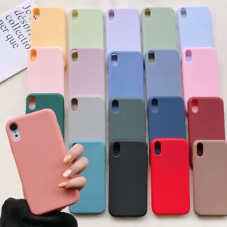 Coque de luxe en Silicone pour iPhone, pour modèles 11, 13, 12 Pro Max, XR, XS, X, 6, 6S, 7, 8 Plus