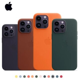 Étui en cuir Original Apple avec étui magnétique Magsafe pour iPhone, pour iPhone 14 Pro Max 14 Plus, étui de chargement sans fil