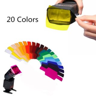 filtre photographie gel pour document flash, 20 pièces