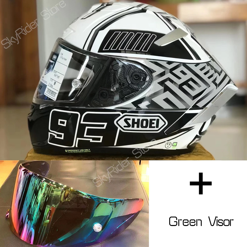 A with rainbow visor