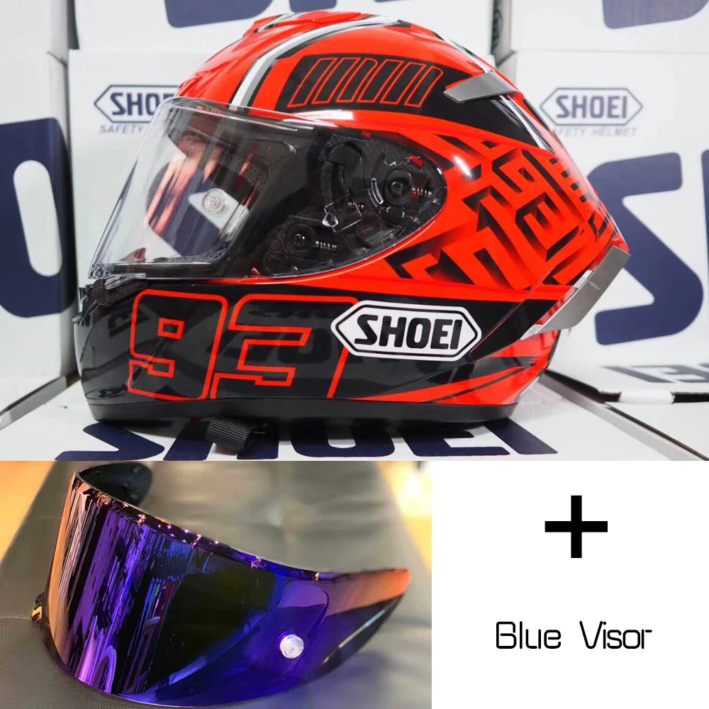 B with blue visor