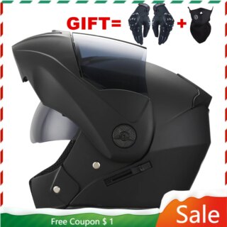 Casque de moto intégral modulable, casque de moteur Pinlock, puzzles masculins