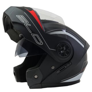 Casque moto D'expériences de moto modulaires à double visière pour hommes et femmes