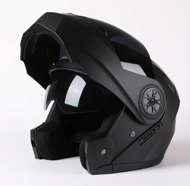 Casque moto D'expériences de moto modulaires à double visière pour hommes et femmes – Image 4