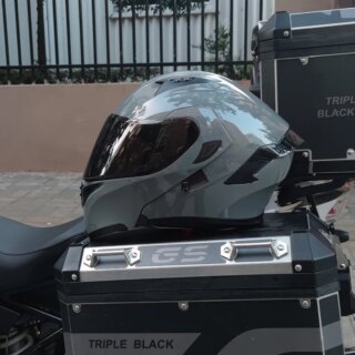 Casque de Moto rcycle à rabat, à Double objectif, complet