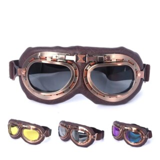 lunette moto cross rétro Vintage, classiques, pour Harley Pilot Steampunk ATV