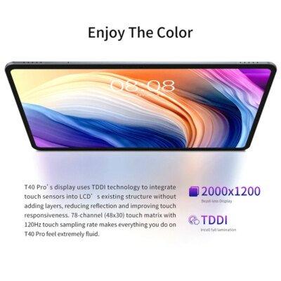 Tablette T40 Pro de 10,4 pouces, Android 12, 8 go de RAM – Image 6