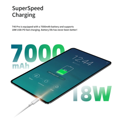 Tablette T40 Pro de 10,4 pouces, Android 12, 8 go de RAM – Image 3