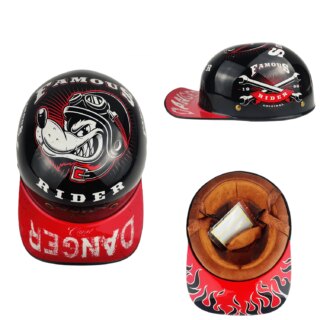 Casque moto Femme Rétro pour Homme et Femme, Casquette de Baseball
