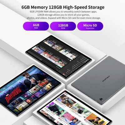 Tablette M40 Pro, 1920x1200, 6 go de RAM, 128 go de Rom, UNISOC T618, huit cœurs, Android 11 – Image 3