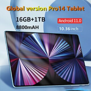 Tablette PC de 10.36 pouces, Android 11.0, 16 go, 1 to, MTK6592