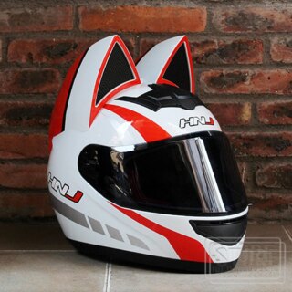 Casque moto Femme à oreilles de chat pour hommes et femmes