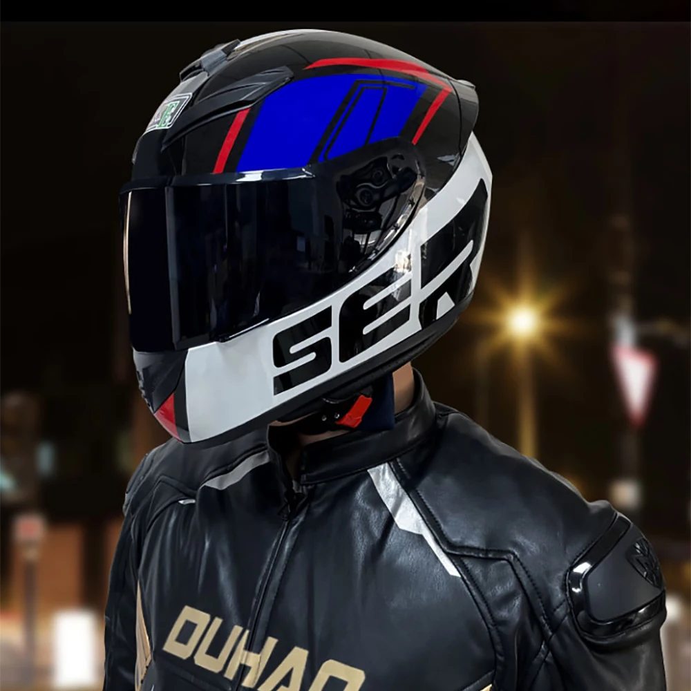 Casque moto Femme pour hommes et femmes, visage complet – Image 3