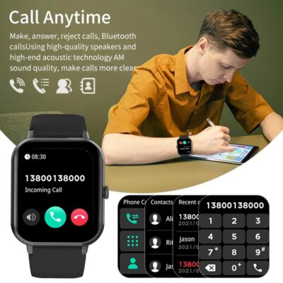 Montre intelligente d'appel Bluetooth pour hommes et femmes – Image 2