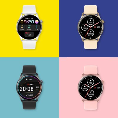 Senbono Montre Connectée Ronde Max8 pour Homme et Femme – Image 5