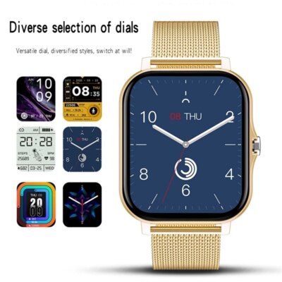 Montre connectée de Sport pour hommes et femmes, avec appels Bluetooth – Image 3