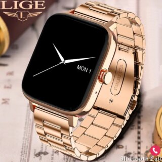 Montre connectée pour hommes et femmes, cadran personnalisé, Bluetooth