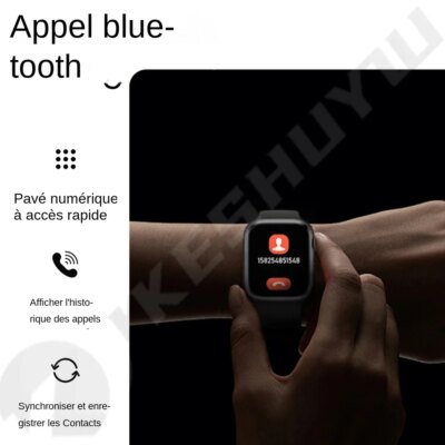 Montre Connectée pour Homme et Femme, Bracelet d'Activités avec Fonction de Réponse aux Appels – Image 3