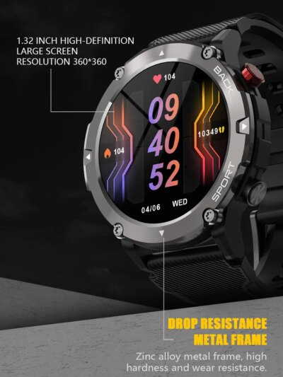 Montre intelligente LF26 Max pour homme appel Bluetooth – Image 3