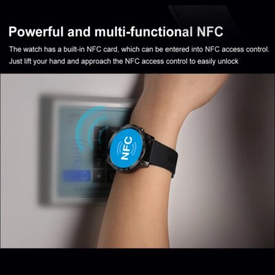 Montre intelligente étanche IP68 pour homme, montre intelligente de natation, écran d'affichage toujours à l'heure – Image 4