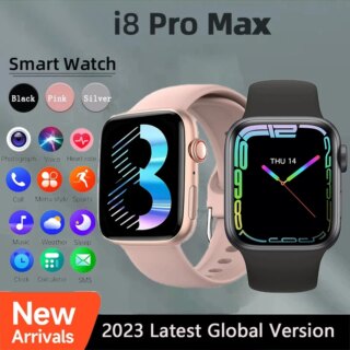 I8 Pro Max Smartwatch pour hommes et femmes, Bluetooth, appel, sport, fitness, bracelet, moniteur de sommeil