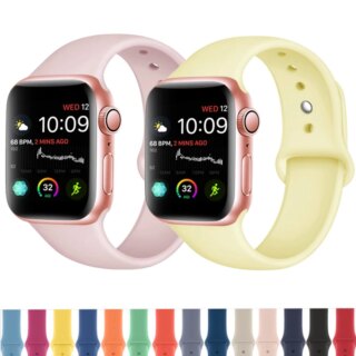 Bracelet montre en silicone pour Apple Watch