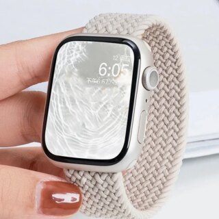 Bracelet montre en nylon tressé pour Apple Watch