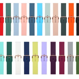 Bracelet montre en Silicone, 22mm 20mm