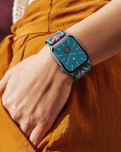 Bracelet montre élastique en Nylon pour Apple watch – Image 3