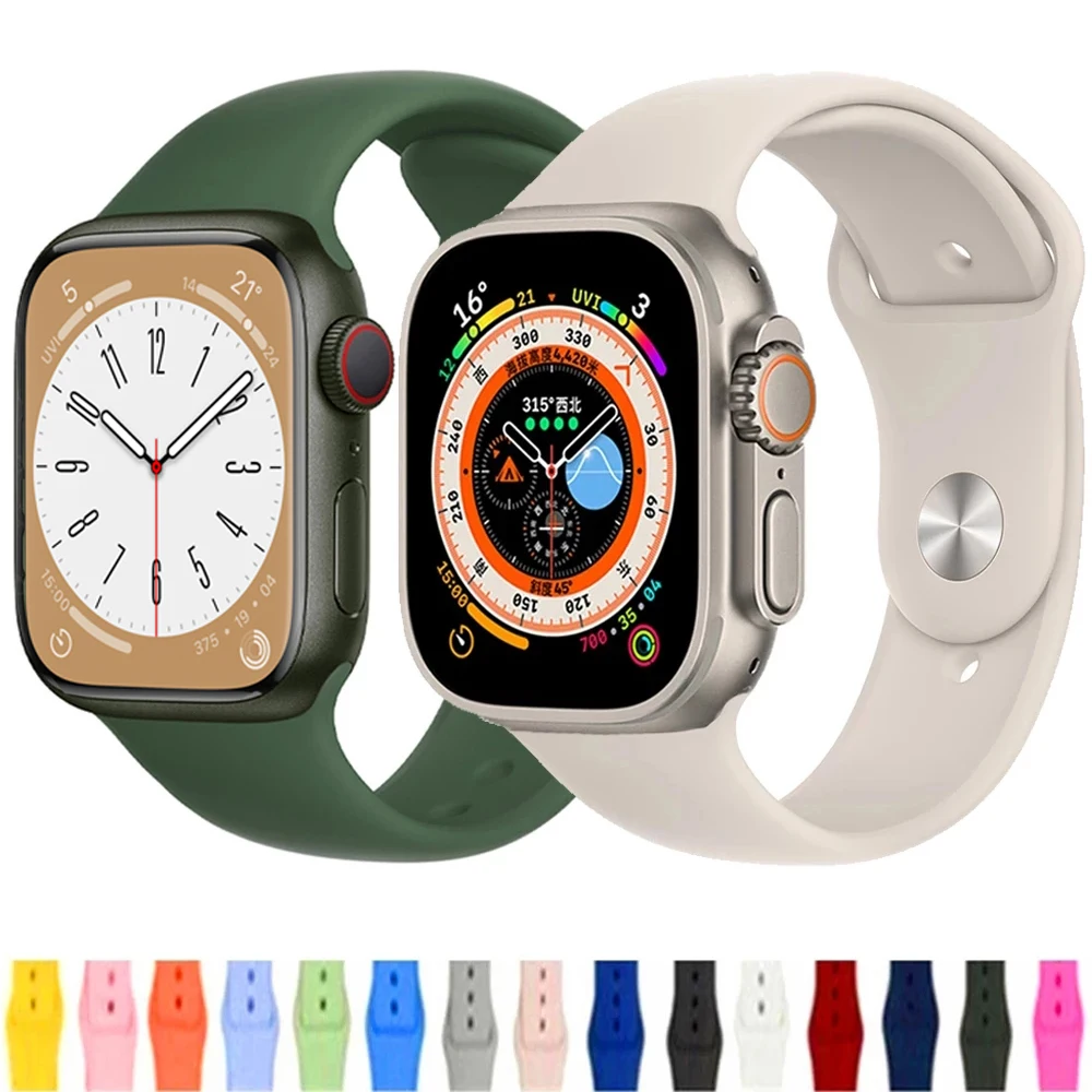 Bracelet montre apple watch sport en Silicone