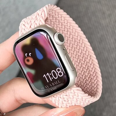 Bracelet montre tressé élastique pour Apple Watch