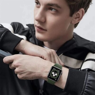 Bracelet de montre tressé à boucle unique pour Apple Watch – Image 5