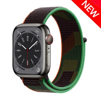 Bracelet de montre en nylon pour Apple Watch Band, Bracelet Correa – Image 3