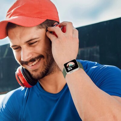 Bracelet de montre rechange en Silicone pour montre connectée Xiaomi Mi Lite, sport, Redmi – Image 3