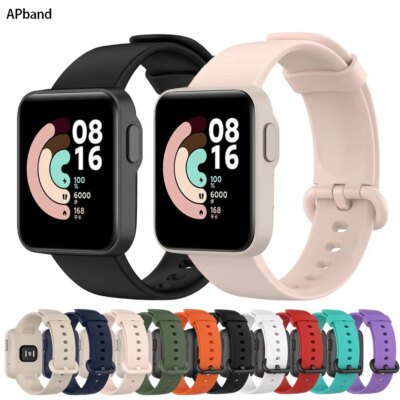 Bracelet de montre rechange en Silicone pour montre connectée Xiaomi Mi Lite, sport, Redmi