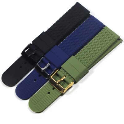 Bracelet de montre en Silicone à dégagement rapide
