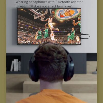 Casque Bluetooth pliable avec micro, casque TV sans fil, adaptateur PC et tablette – Image 5