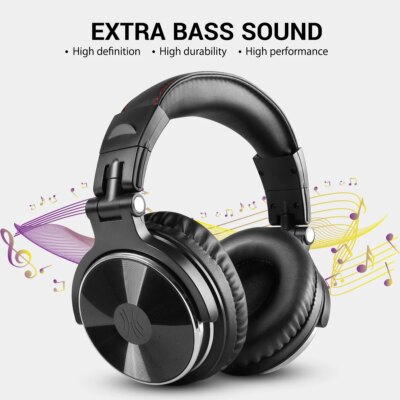 Oneodio Pro-10 Studio professionnel DJ casque sur l'oreille filaire HiFi casque de jeu – Image 2