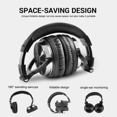 Oneodio Pro-10 Studio professionnel DJ casque sur l'oreille filaire HiFi casque de jeu – Image 3